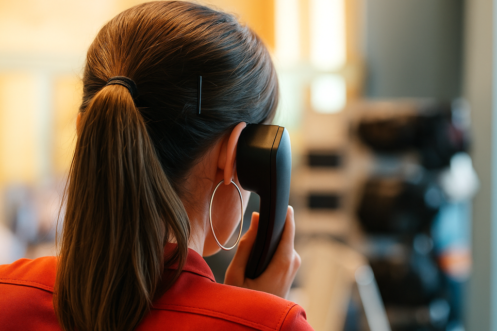 milemark_woman on phone